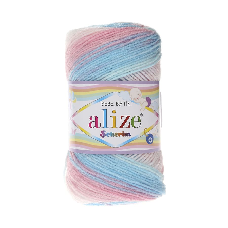 Пряжа Sekerim BEBE Batik ( Alize), цвет 2604