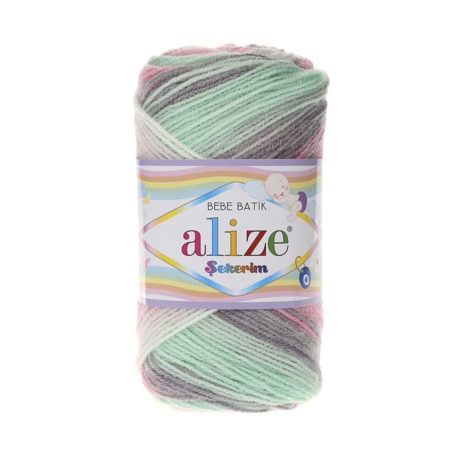 Пряжа Sekerim BEBE Batik ( Alize), цвет 6541