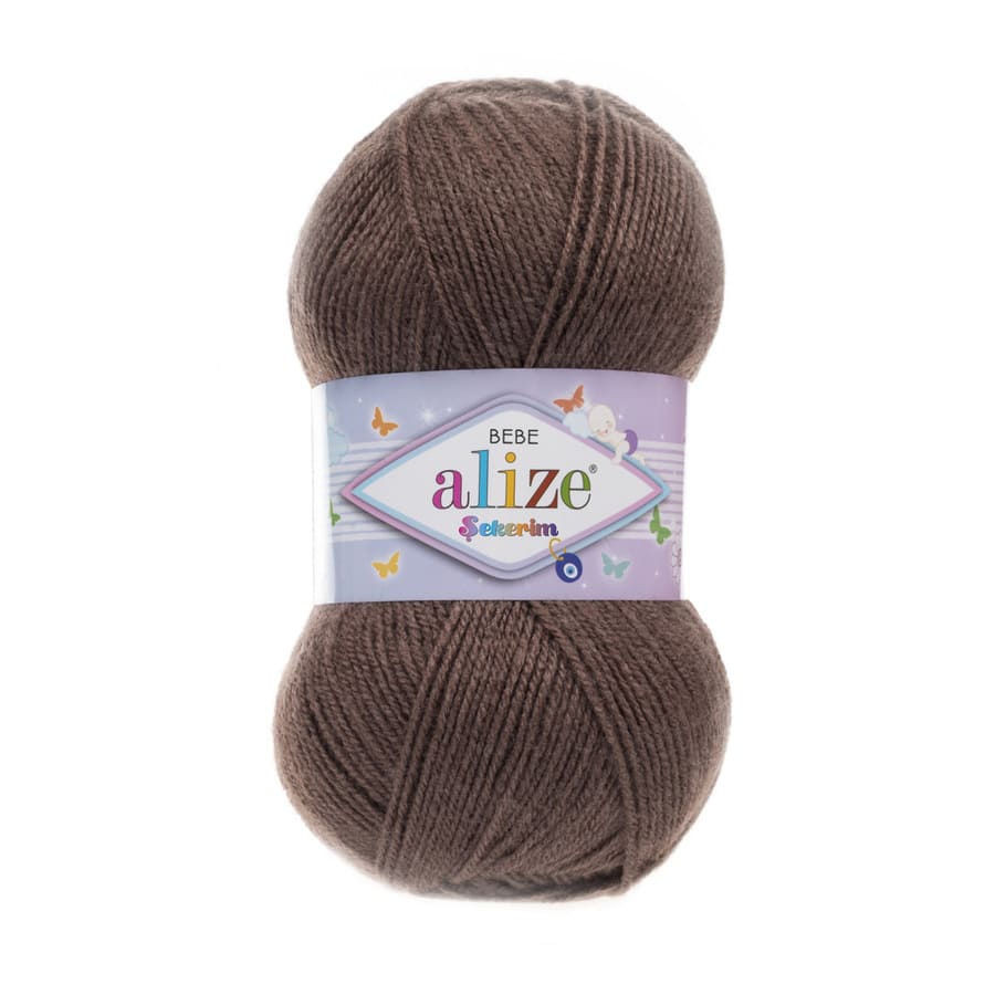 Пряжа Sekerim BEBE  (Alize), цвет 534 светло-коричневый
